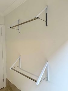 Fold away drying rack